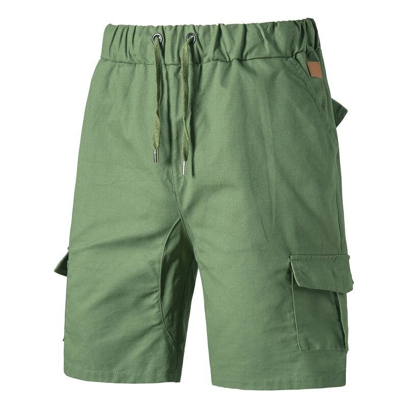 Herren Cargo Shorts Bequem Elastisch mit Taschen