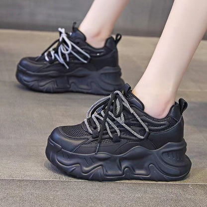 Sportliche Damen Sneaker Chunky mit Dämpfung und rutschfester Sohle