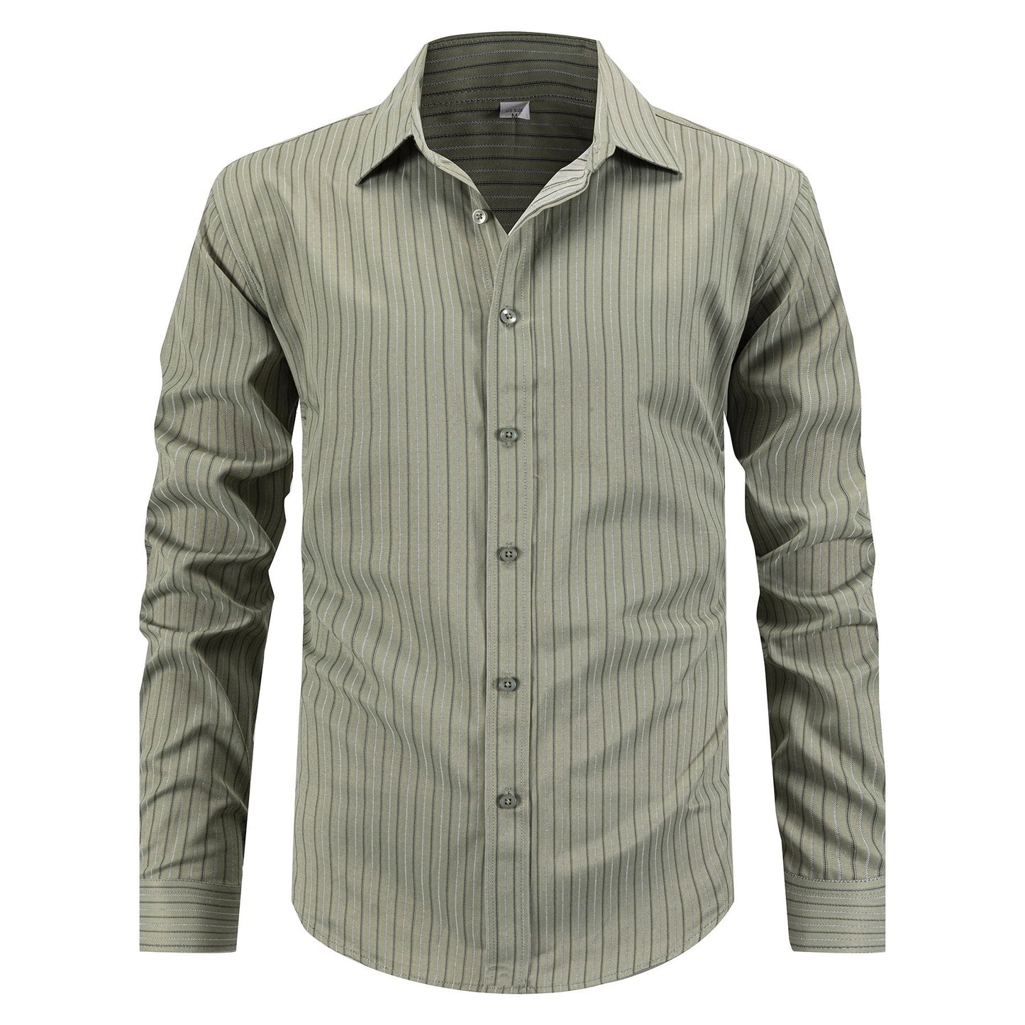 Herren Langarmhemd Feinestreifen Modern Elegant