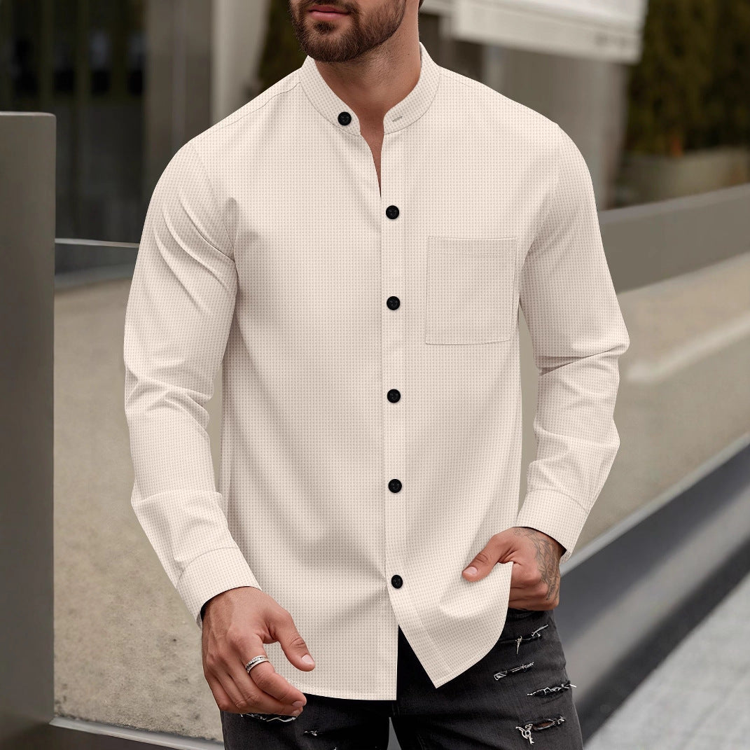 Herren Langarmshirt Modernes Strickdesign Berlin Style - BerlinGlamour