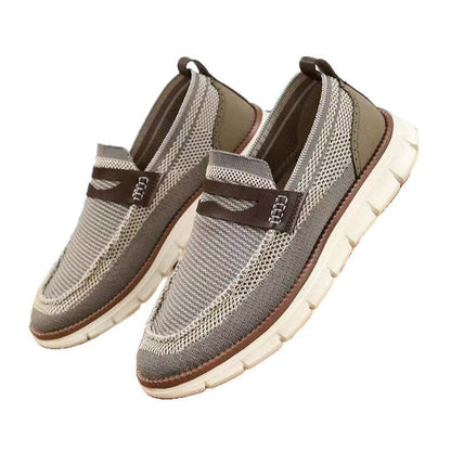Damen Sneaker Slip-On Bequem Atmungsaktiv Sportlich