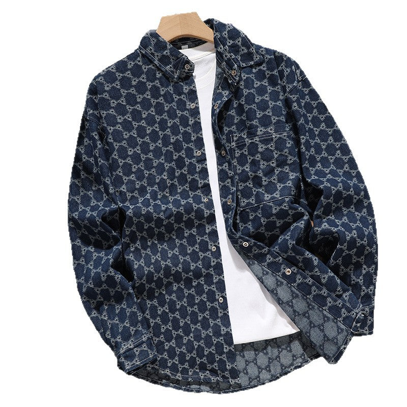 Herren Denim-Jacke Modisch Oversized Trendig