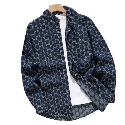 Herren Denim-Jacke Modisch Oversized Trendig