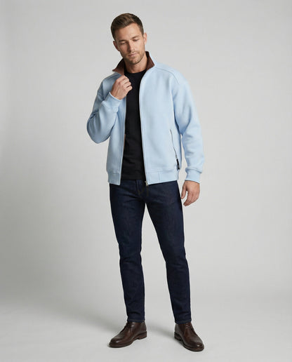 Baumwoll-Cardigan Unisex Doppel-Reißverschluss Warm