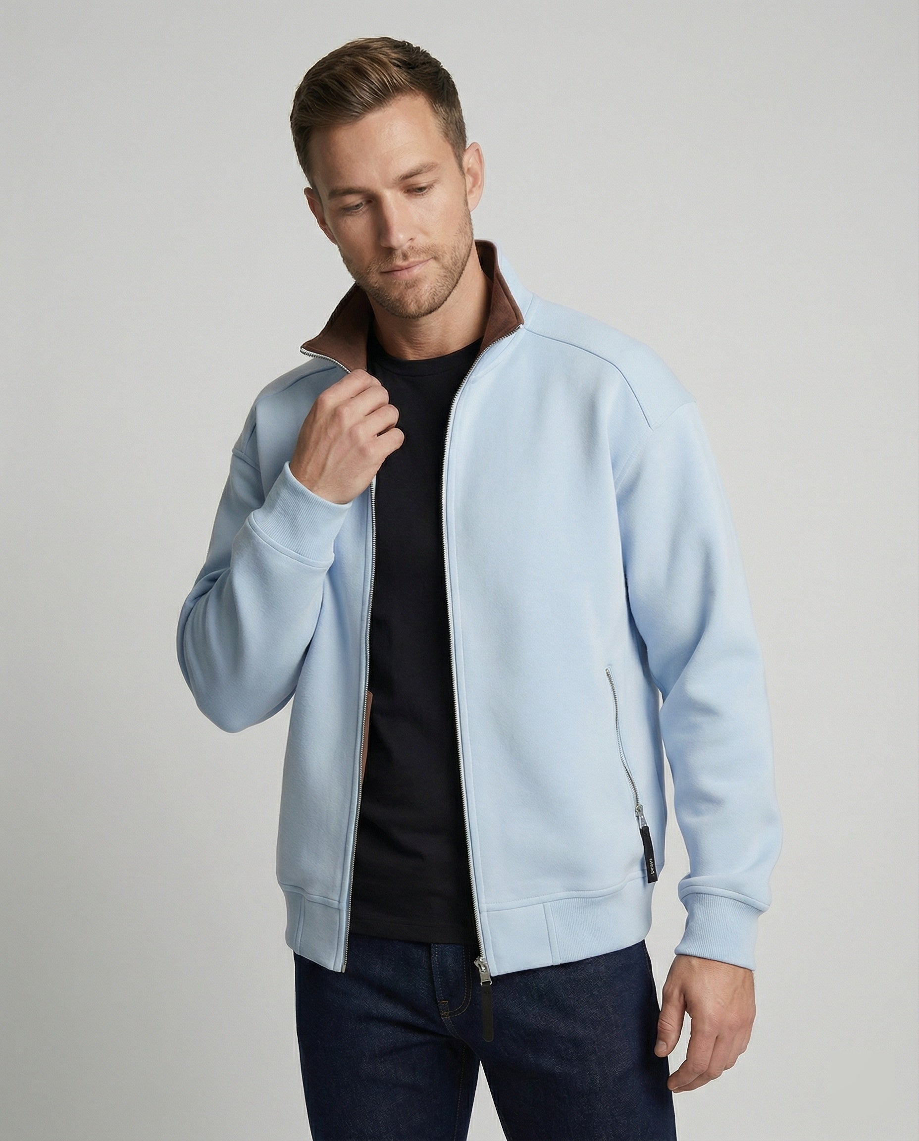 Baumwoll-Cardigan Unisex Doppel-Reißverschluss Warm - BerlinGlamour
