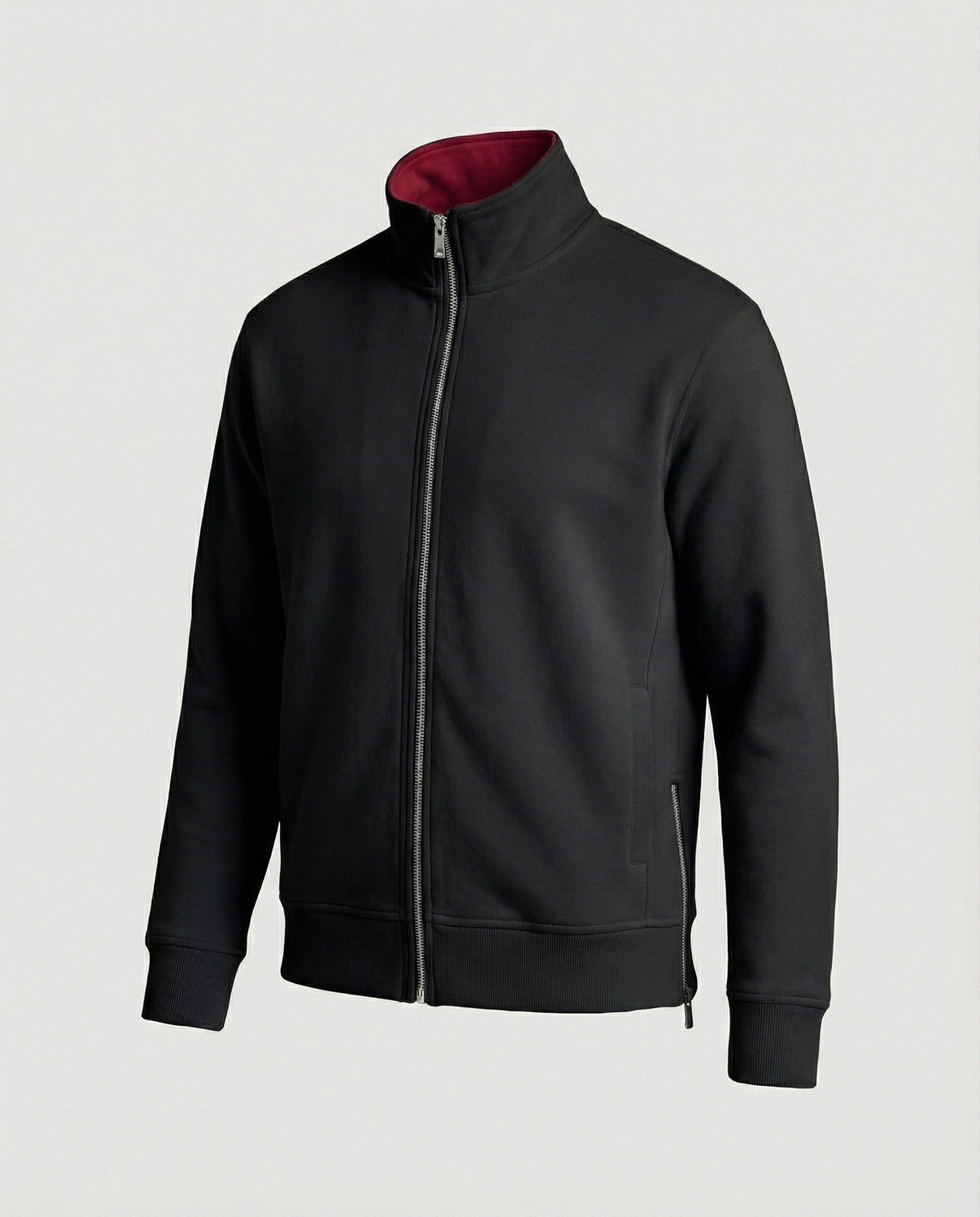 Baumwoll-Cardigan Unisex Doppel-Reißverschluss Warm