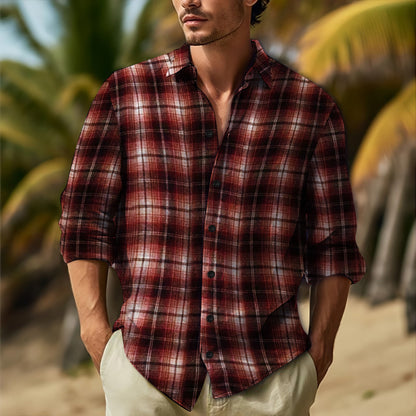 Herren Freizeithemd Kariert Casual Berlin
