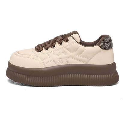 Damen Plateau Sneaker Hoch mit Dämpfung Komfort Modisch