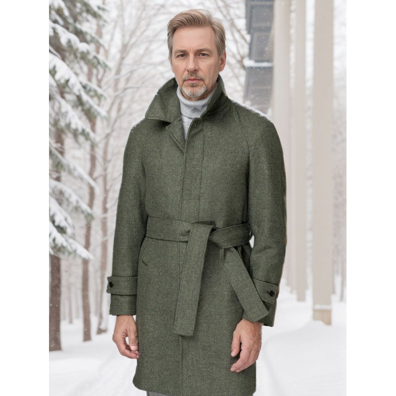 Herren Trenchcoat Eleganter Klassiker Wasserabweisend