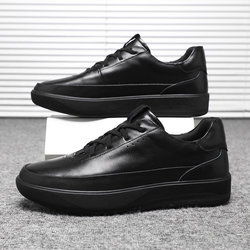 Damen Sneaker Leder Schuhe Bequem Mit Dämpfung