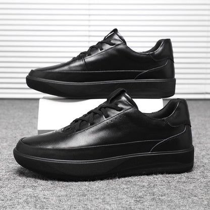 Damen Sneaker Leder Schuhe Bequem Mit Dämpfung
