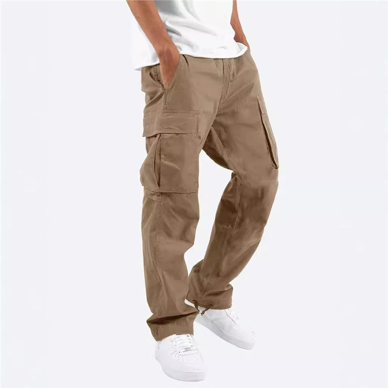 Herren Cargo-Hose Bequem Vielfach Taschen Relaxed Fit