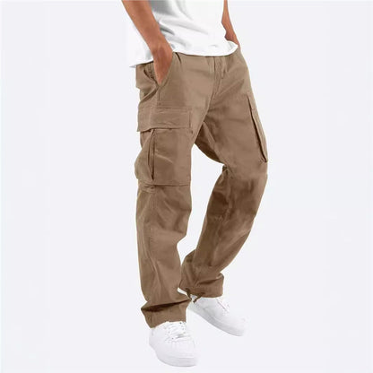 Herren Cargo-Hose Bequem Vielfach Taschen Relaxed Fit