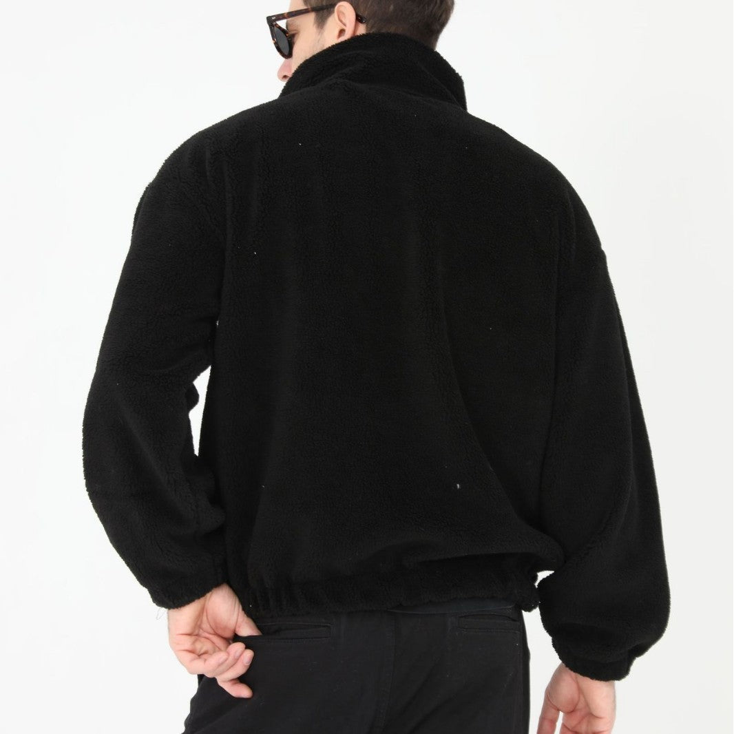 Herren Teddyjacke Warm Kuschelig Hochkragen Winterjacke