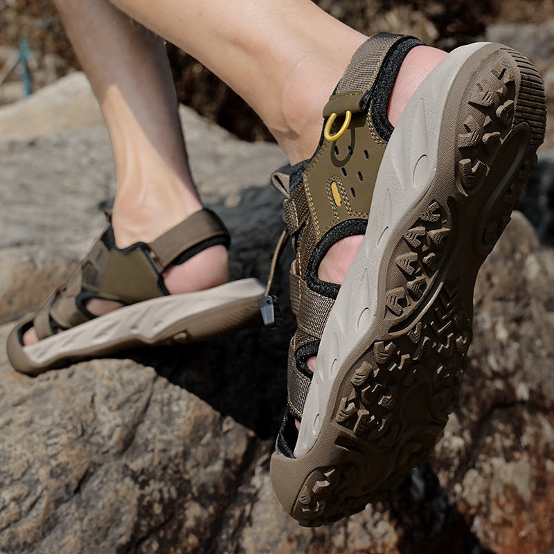 Damen Outdoor-Sandalen Sportlich Rutschfest Mit Fersenhalt