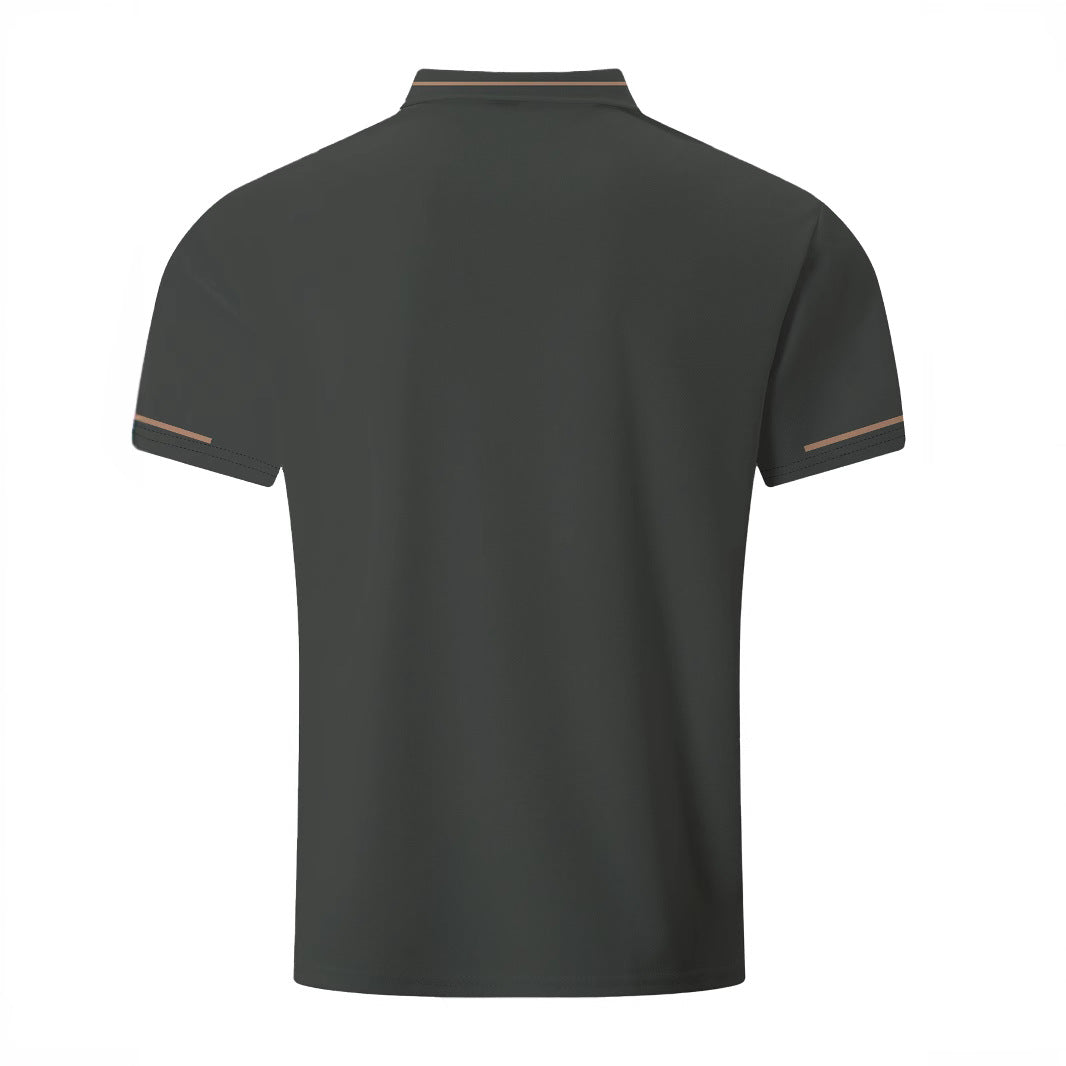 Herren Poloshirt Kurzarm Modern Kontrastdetails