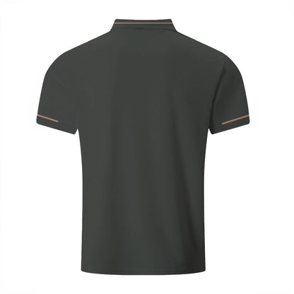 Herren Poloshirt Kurzarm Modern Kontrastdetails