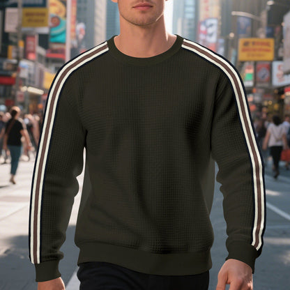 Herren Sweatshirt mit Streifen Modern Casual