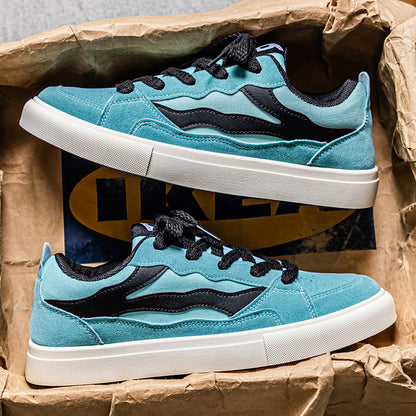 Damen Sneaker Wildleder Moderne Schnürung