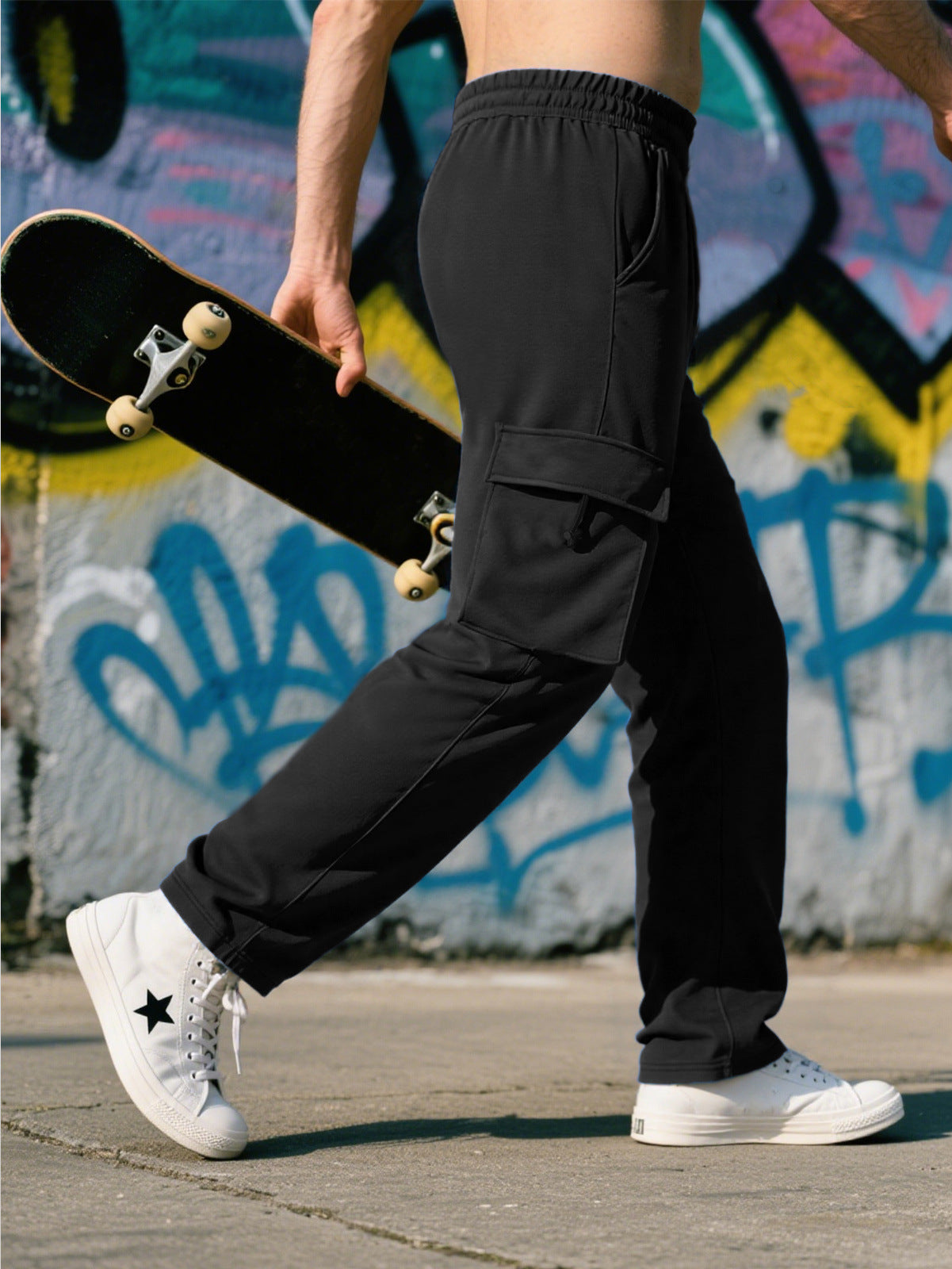 Herren Cargo-Hose Sportlich Elastisch Mit vielen Taschen