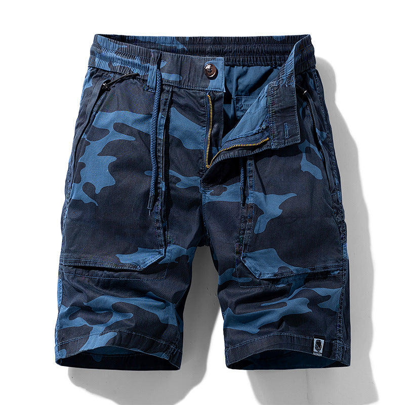 Herren Cargoshorts Elastischer Bund Multifunktions-Taschen
