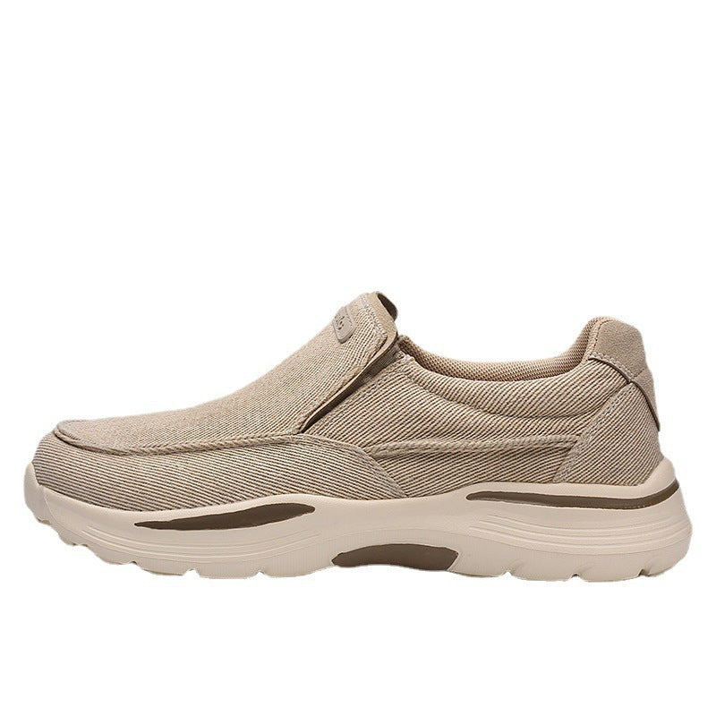 Damen Sneaker Bequem Slip-On mit Luftdurchlässigkeit und Elastik