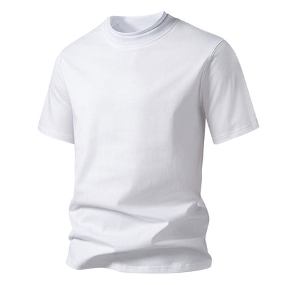 Herren Rundhalsshirt aus Baumwolle Minimalistisch Elegannt