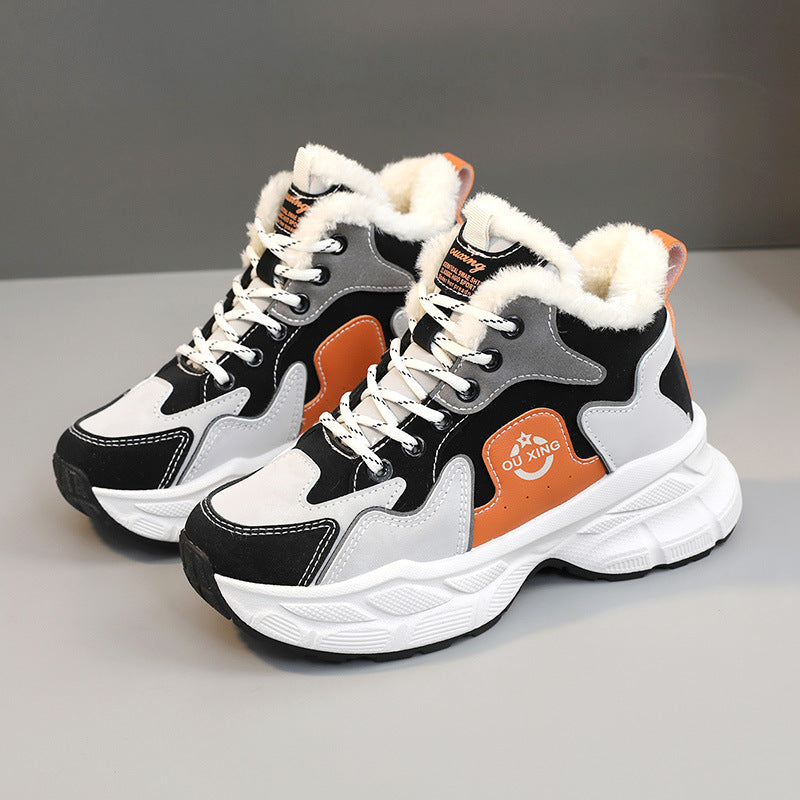 Damen Winter Sneaker Warm Kuschelig Stabil