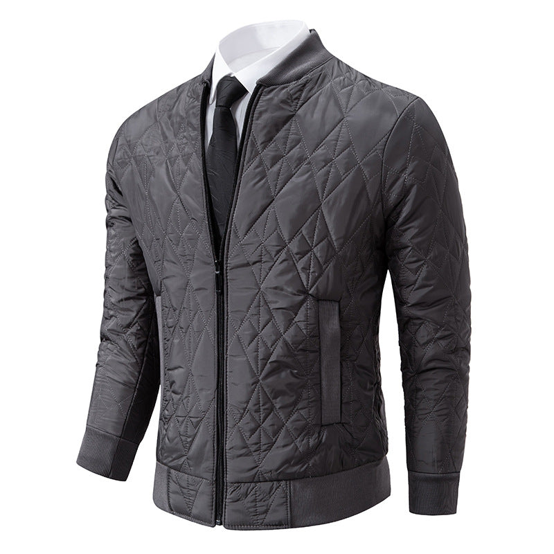 Herren Steppjacke Modern mit Hochkragen und modischem Design