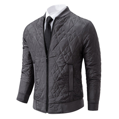 Herren Steppjacke Modern mit Hochkragen und modischem Design