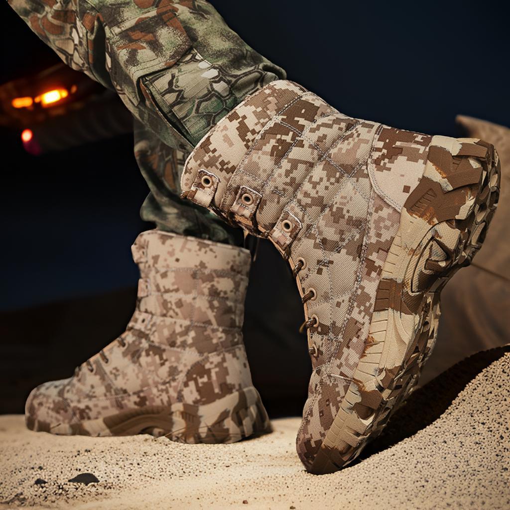 Herren Militärstiefel Rutschfest Strapazierfähig Outdoor