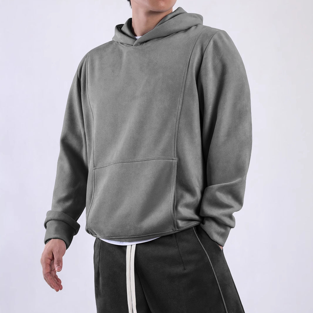 Herren Kapuzenpullover Weich Warm Kängurutasche Sportlich