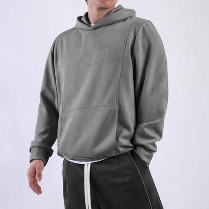 Herren Kapuzenpullover Weich Warm Kängurutasche Sportlich
