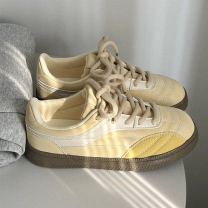Damen Sneaker Sportlich Bequem Geprägt