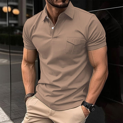 Herren Poloshirt Modern Slimfit Brusttasche