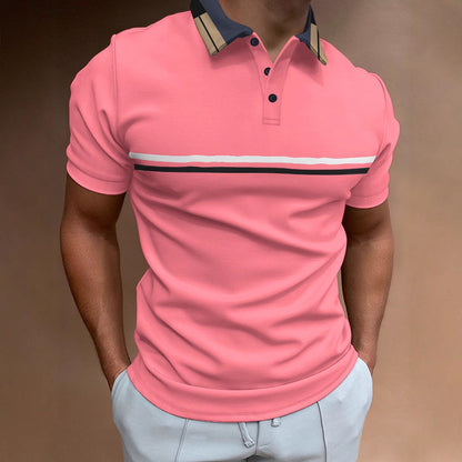 Herren Polo Shirt Sportlich Modern mit Logo