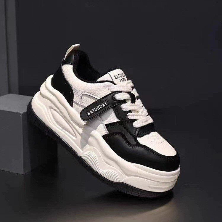 Damen Sneaker Plateau Chunky Klettverschluss Trend - BerlinGlamour