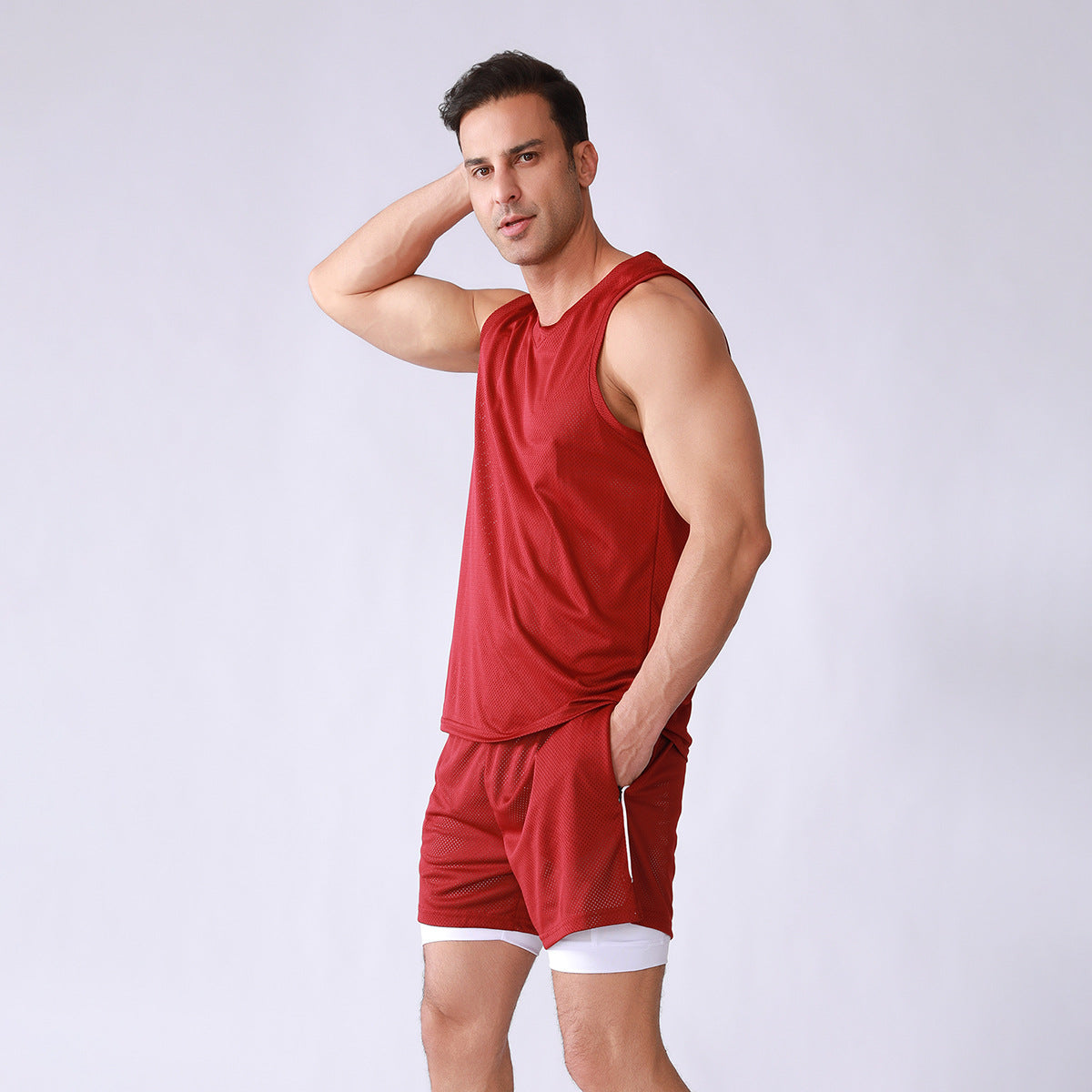 Herren Sportshirt Funktionsshirt Leicht atmungsaktiv - BerlinGlamour