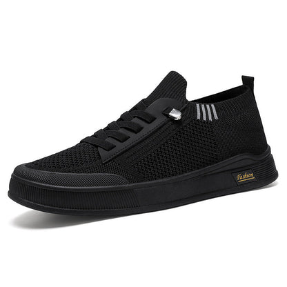 Damen Sport Sneaker Elastisch Knit Schnürsenkel