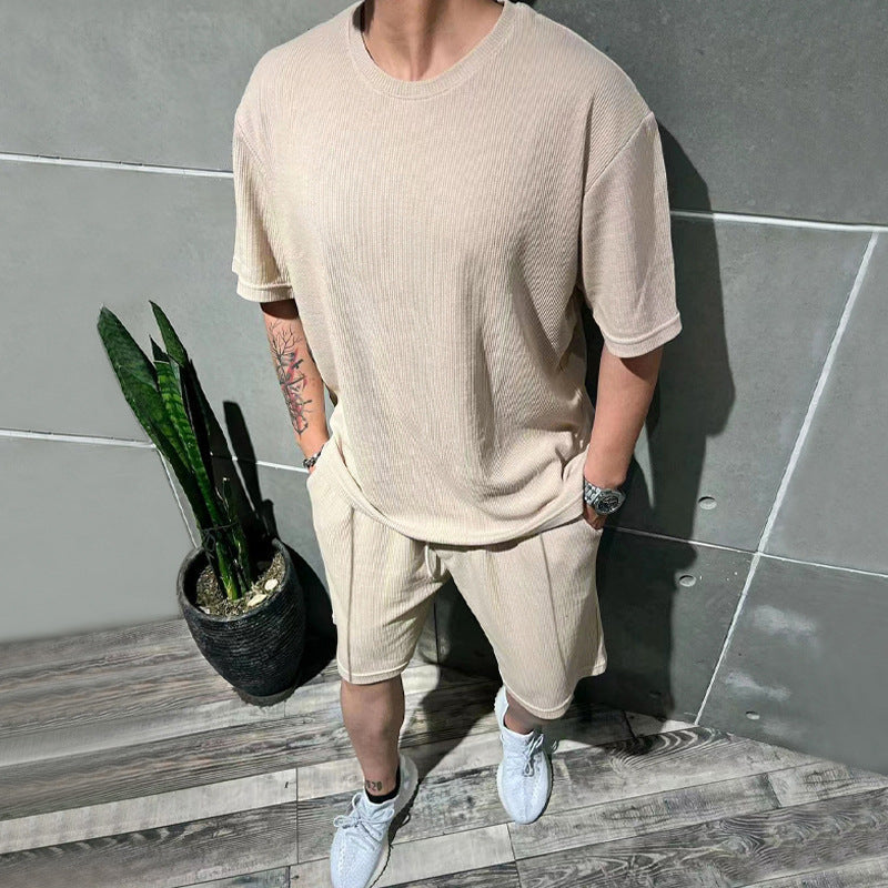 Männer Sportoutfit Lässig Freizeit Shorts Oberteil Berlin