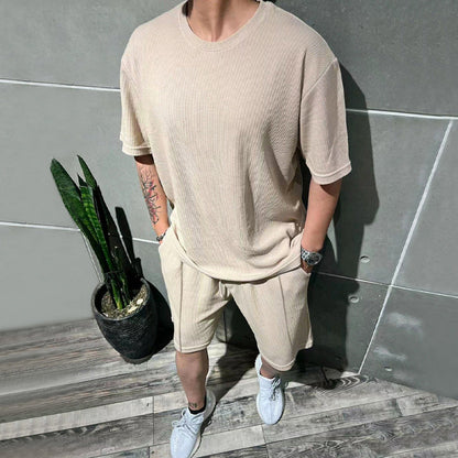 Männer Sportoutfit Lässig Freizeit Shorts Oberteil Berlin