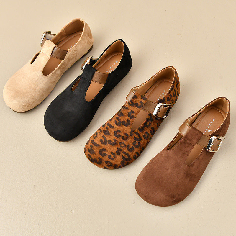 Damen Mokassins Bequem Modisch Riemen Schuhe
