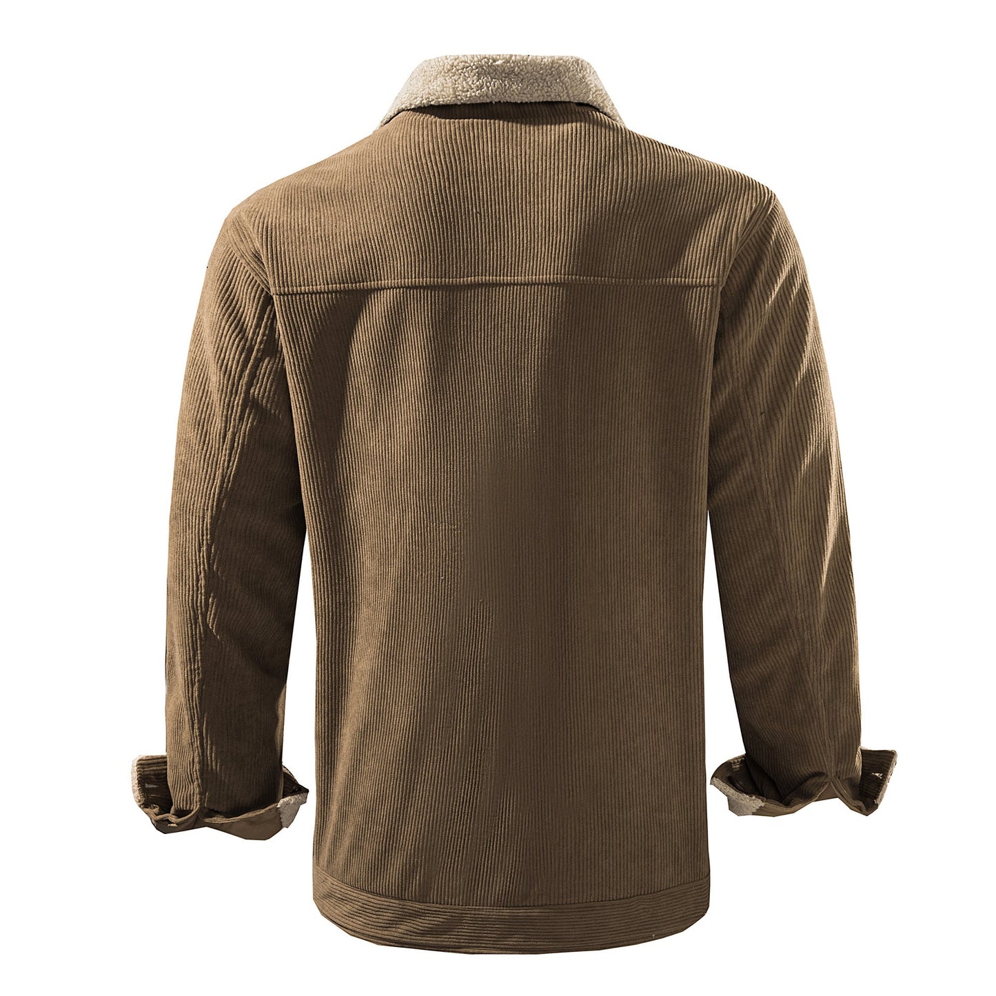 Herren Cordjacke Warm Bequem Teddyfutter