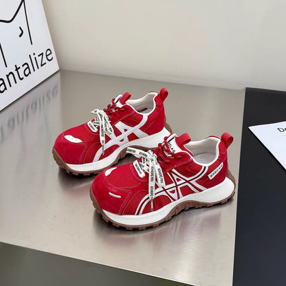 Damen Sneaker Sportlich Atmungsaktiv Mit Robusten Sohlen