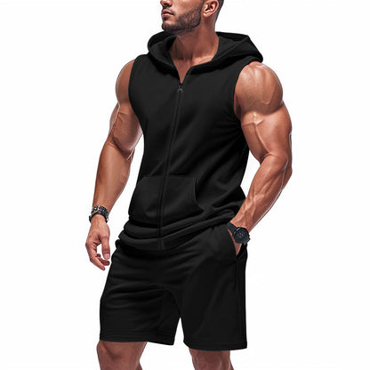 Männer Sport Set Kapuzenshirt und Shorts Größe S-XXXL