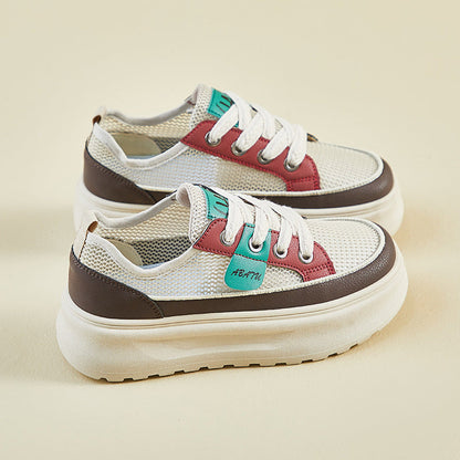 Damen Sneaker Komfortabel Leicht Luftig Weiße Sportschuhe