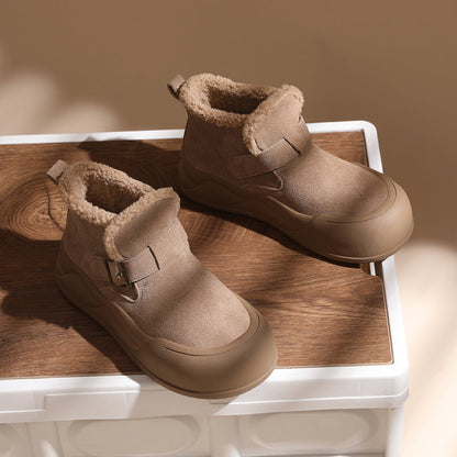 Damen Stiefeletten Winterlich Warm mit Weichem Innenfutter