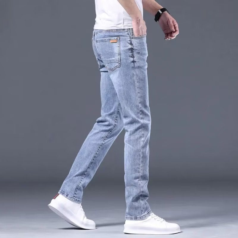 Herren Jeans Slim Fit Vintage Style