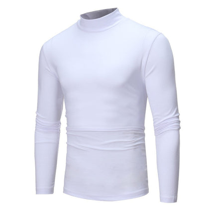 Herren Langarmshirt Turtleneck Modern Trendy
