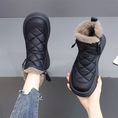 Damen Winterstiefel Warm Gepolstert Fleece Innensohle - BerlinGlamour